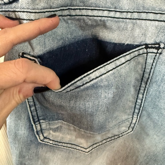 Mad Blue Distressed Denim Men’s Shorts Size 36 100% Cotton - Picture 8 of 12